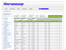 Tablet Screenshot of mortgageshop.com